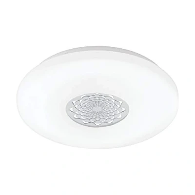 Afbeelding van EGLO Capasso 1 Wand/Plafondlamp Lichts Ø340mm. Wit, Chroom