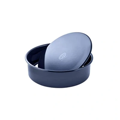 Afbeelding van Dr. Oetker ronde bakvorm Ø 26 cm met losse bodem, non stick cakevorm snij en krasbestendig Emaille coating uit het premium assortiment “Back Liebe (Kleur: blauw), Aantal: 1