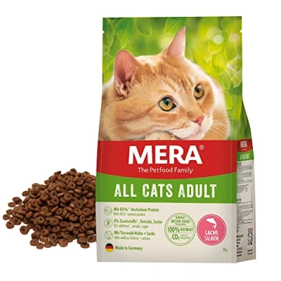 Afbeelding van 2 kg mera Cats zalm kattenvoer droog