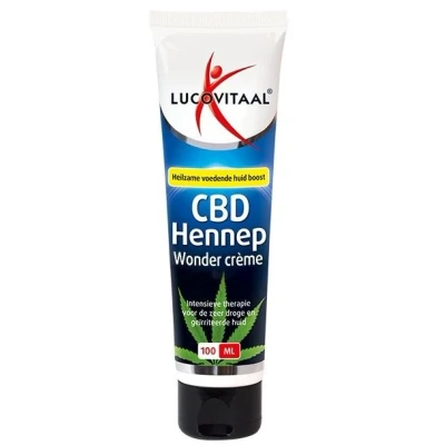 Afbeelding van 3x Lucovitaal Creme Huidwonder Hennep CBD 100 ml