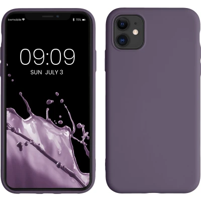 Afbeelding van kwmobile telefoonhoesje geschikt voor Apple iPhone 11 Hoesje smartphone Back cover in Bleke iris