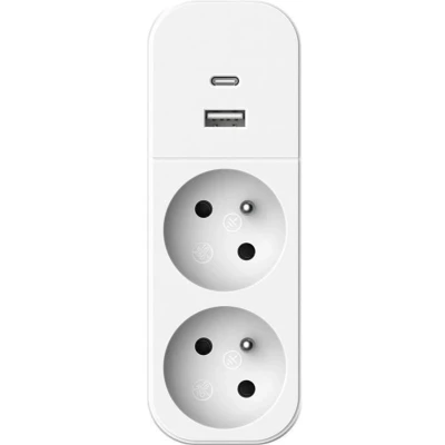 Afbeelding van Biplite QUARX 2P 16A Met USB A en C, NF compatibel