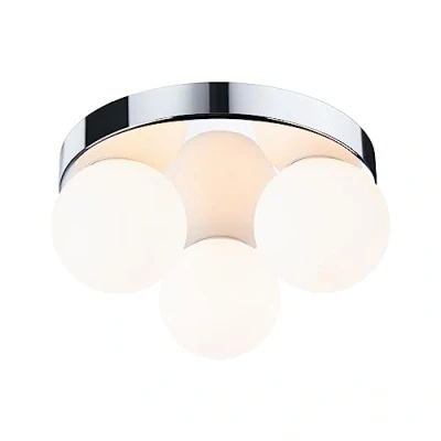 Image de Paulmann Gove 3 Plafonnier IP44 Dim Chrome/Satin