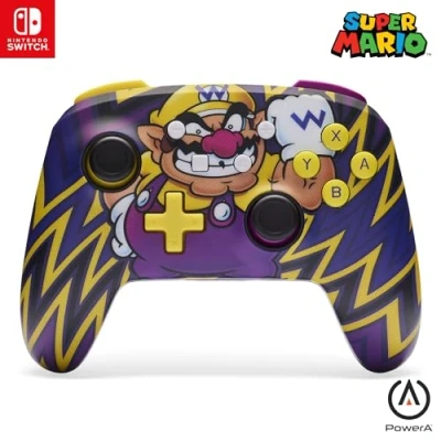 Image de manette sans fil améliorée PowerA pour Nintendo Switch Wario, modèle OLED, Lite, Gamepad, de jeu, Bluetooth