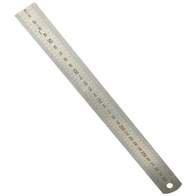 Afbeelding van HELIOS PREISSER Stalen schaal buigzaam EG keurmerk Nauwkeurigheid II, 300 x 30 1,0 mm, 0460207