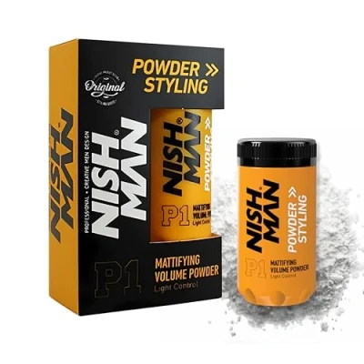 Image de NISHMAN Poudre Coiffante P1 Mattifying Volume Light Control 20g Boost Maximal de et Texture Parfaite pour Fixation Flexible Finition Mate