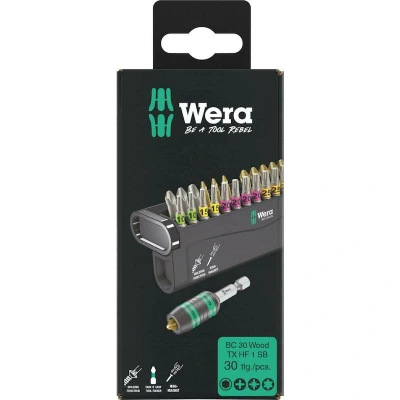 Afbeelding van WERA 05057437001 Bit Check 30 Wood TX HF 1 SB, delig