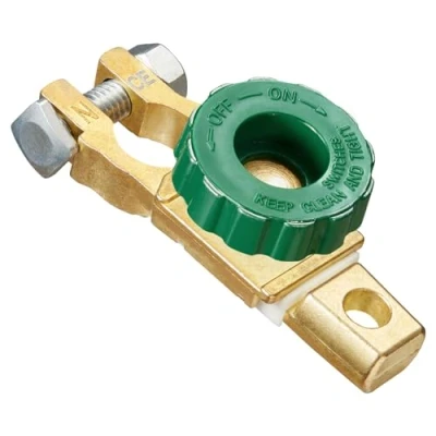 Afbeelding van Spurtar Coupe Circuit Accu 12 V/24 V Batterij Auto Uitschakeling Schakelaars Connector met Groene Knop