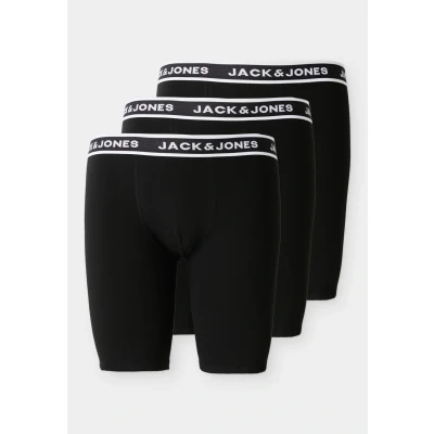 Afbeelding van Jack &amp; Jones heren 3P long boxers plus size solid zwart