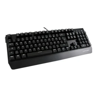Image de LC Power KEY MECH 1 Clavier rétroéclairé USB QWERTZ Allemand commutateur : CHERRY MX Red noir Pour la vente au détail