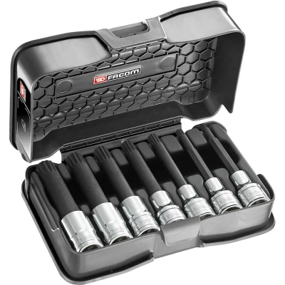 Image de FACOM SVL.J7APB jeu de douilles pour tournevis longs 1/2&quot; XZN en coffret 7 pièces