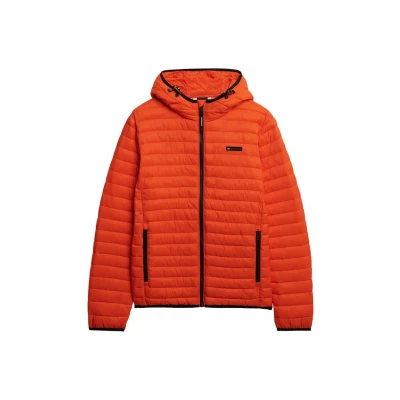 Afbeelding van Superdry Hooded FUJI LITE Winterjas, Heren, Maat: Small, Bold orange