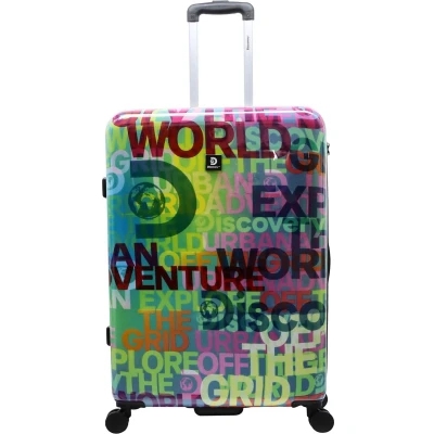 Afbeelding van Discovery Harde Koffer / Trolley Reiskoffer 77 cm (Extra Large) Explore The World Bedrukt