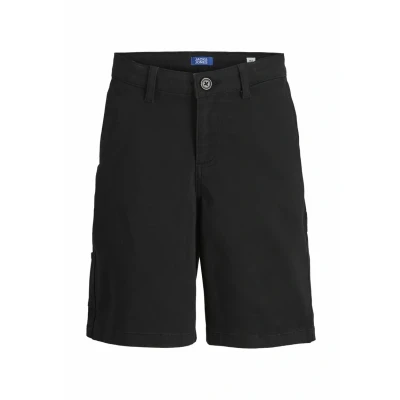 Afbeelding van JACK&amp;JONES JUNIOR JPSTTONY CO JJCARPENTER SHORTS SN JNR Jongens Broek Black Stiching W. Dtm