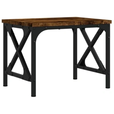 Afbeelding van Printerstandaard 40x30x31 cm bewerkt hout gerookt eikenkleurig