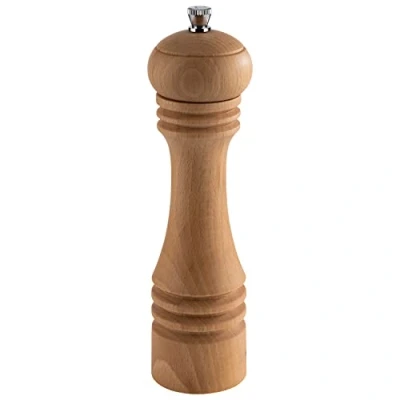 Afbeelding van APS 40576 Zoutmolen van beukenhout, keramische molen, Ø 6 cm, hoogte 23 cm