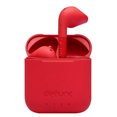 Afbeelding van Defunc True Go Slim draadloze oordopjes Bluetooth oortjes Rood