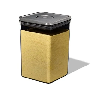 Afbeelding van Oxo Pop Container 2.0 Big Square M Steel 4,2 Ltr 4