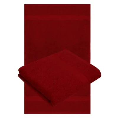 Afbeelding van Betz 2 delige handdoekenset, 100% katoen, premium kwaliteit, handdoeken, afmetingen: 50 x 100 cm, robijnrood