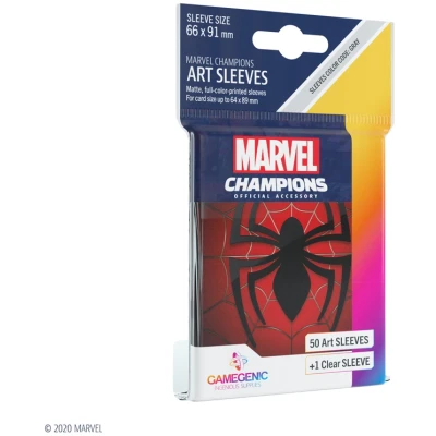 Afbeelding van Gamegenic Marvel Champions Art Sleeves Spider Man (50 stuks)