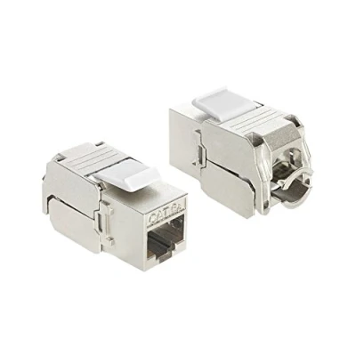 Afbeelding van STP CAT6a 10 Gigabit Keystone module RJ45 LSA (toolless) / gegoten zink (24 stuks)