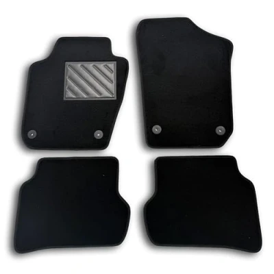 Afbeelding van Vloermatten voor Seat Ibiza 6J 2008 2017 Fix rond op maat gemaakt antislip PVC hielbeschermer ankerbevestiging