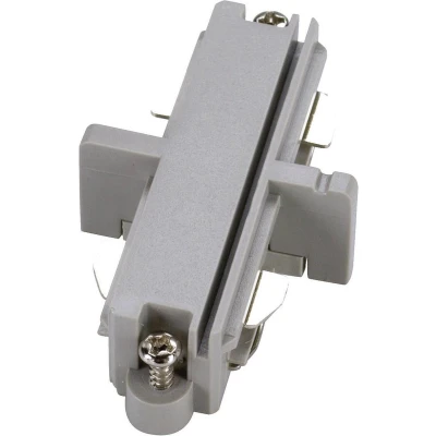 Afbeelding van SLV 143092 230V railsysteemcomponenten Koppelstuk 1 fasig Zilver grijs