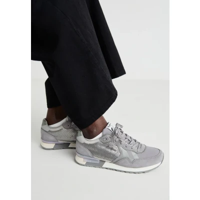 Afbeelding van Pepe Jeans BRIT Sneakers laag, Dames, Maat: 40, Middle grey Leer en textiel