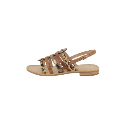 Afbeelding van Les Tropeziennes par M Belarbi Havagum Sandalen, Dames, Maat: 37, Bronze leopard Leer