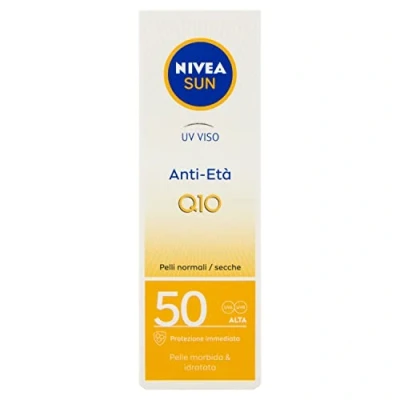 Afbeelding van Nivea Sun UV Viso Crema Solare Anti Rughe &amp; Macchie FP50, Protezione Molto Alta, 50 ml