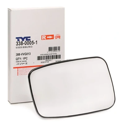 Afbeelding van TYC 338 0005 1 Spiegelglas rechts VOLVO: V40 Estate, 850 Saloon, V70 I