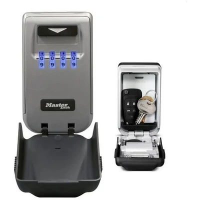 Image de Coffre fort à clé Masterlock avec chiffres lumineux, Masterlock, Gris Convient aux l&#039;élevage d&#039;animaux