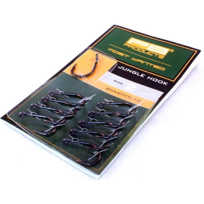 Afbeelding van PB Products Jungle Hook DBF Barbed 8 (10 stuks) Karperhaken