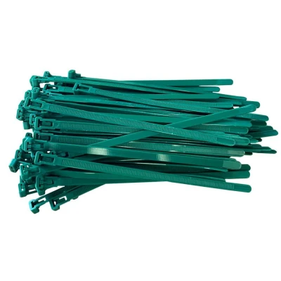 Afbeelding van Kortpack Groene Hersluitbare Kabelbinders 370 Mm Lang X 7.6 Groen (100 Stuks)