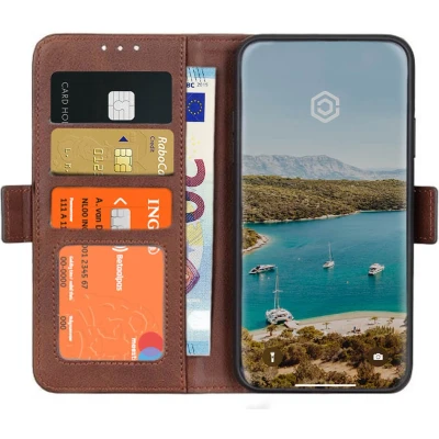 Afbeelding van Casecentive Magnetische Leren Wallet case iPhone 12 Pro Max bruin