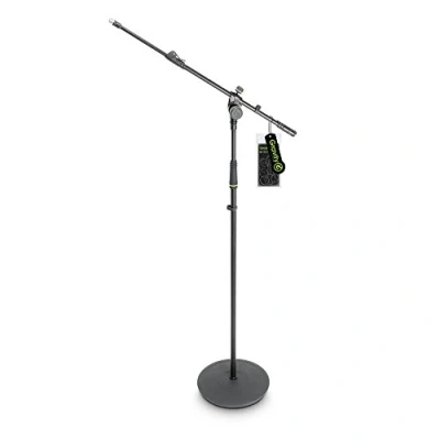 Afbeelding van Gravity MS 2322 B Microfoonstatief, ronde voet, telescopische boompole zwart