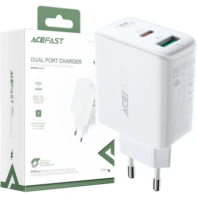 Afbeelding van Acefast USB Type C / wandlader 32W, PPS, PD, QC 3.0, AFC, FCP wit (A5 wit)