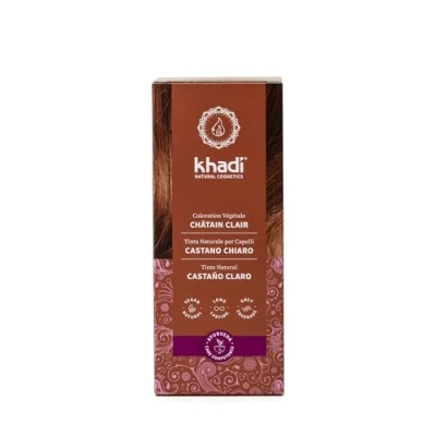 Image de khadi CHÂTAIN CLAIR Coloration Végétale, Donne à tes cheveux un ton brun doux et chaud unique, 100% végétal, naturel &amp; végétalien, Cosmétiques naturels certifiés, 100g