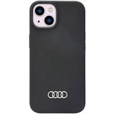 Afbeelding van Audi Silicone Back Case Geschikt voor Apple iPhone 14 (6.1&quot;) Zwart