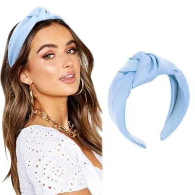 Afbeelding van DRESHOW Hoofdband voor Vrouwen Meisjes Geknoopt Elastische Haarband Yoga Mode Vintage Haaraccessoires