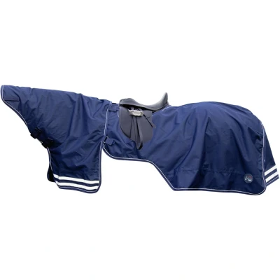 Afbeelding van HKM Uitrijdeken met Afneembare Hals Donkerblauw 165/215