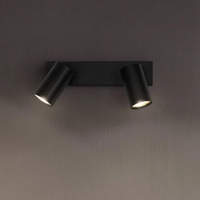 Afbeelding van LEDVANCE Octagon LED spot, dimbaar, 2 lamps, zwart