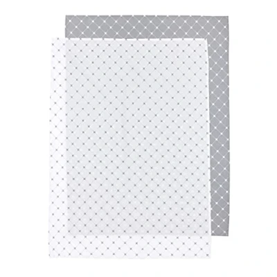 Afbeelding van Meyco X Mrs.Keizer Louis wieglaken 2 pack grey 75x100cm
