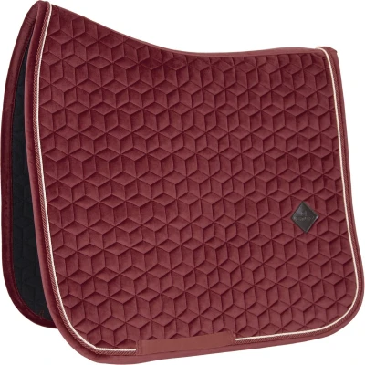 Afbeelding van Kentucky Zadeldekje Velvet Dressuur Bordeaux Full Agradi.be