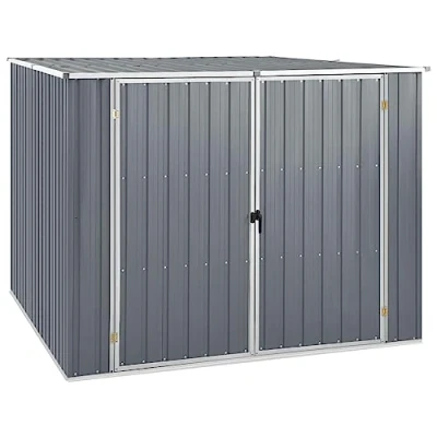 Afbeelding van vidaXL Tuinhuis, grijs, 195 x 198 159 cm, verzinkt staal