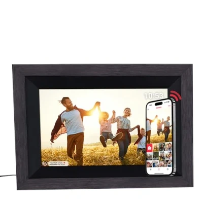 Afbeelding van Rollei Smart Frame WiFi 105 Houten Bl (10&quot;), Digitaal fotolijstje