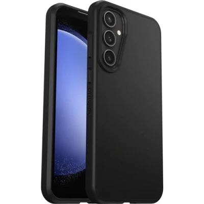 Image de OtterBox React Series Coque de protection pour téléphone portable polycarbonate, élastomère thermoplastique (TPE) noir Samsung Galaxy S23 FE