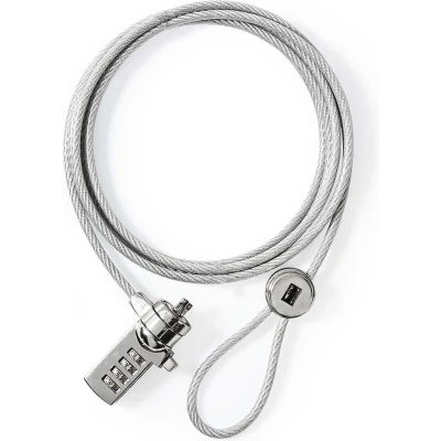 Afbeelding van Nedis Notebook Slot NBLKD100ME Zilver