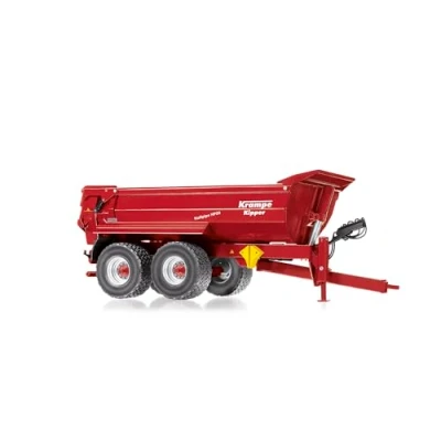 Afbeelding van Wiking 077854 Krampe Halfpipe HP 20 Halfbuis Tandem, Aanhangwagenmodel, 1:32, vanaf 14 jaar, vele functies, kantelbak, achterklep om te openen, rood
