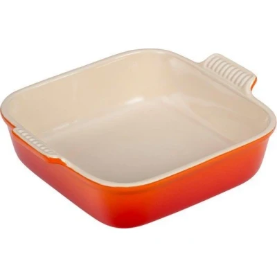 Afbeelding van Le Creuset Ovenschaal Vierkant Oranjerood 23 cm